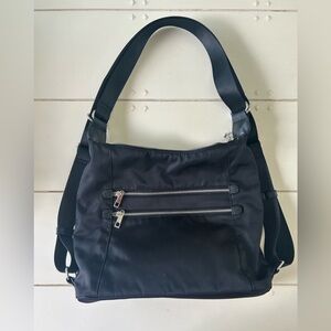 Nylon Black Sondra Roberts Squared Shoulder Bag